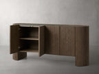 Flore Marmorplatte Buffet Sideboard Holz Eingänge Schrank Wohnzimmer Medienschrank TV-Schrank