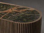 Flore Marmorplatte Buffet Sideboard Holz Eingänge Schrank Wohnzimmer Medienschrank TV-Schrank