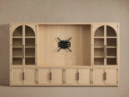 Hattie Solid Oak Wall Unit with Adjustable TV Mount