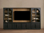 Hattie Solid Oak Wall Unit with Adjustable TV Mount