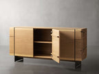 Mihaela Wood Sideboard Buffet Storage Cabinet Solid Oak Living Media TV Cabinet Country Entryway Cabinet