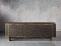 Mihaela Oak Media Console Wood Entertainment Centers Modern Retro TV Stands Storage Cabinet