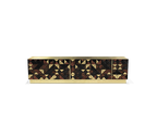 Luxury Walnut Media Console with Pixel-Inspired Design & Hidden Storage