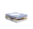 Luxury Carrara Marble Coffee Table with Sculptural Brass Frame & Organic Design