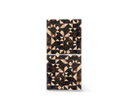 Luxury Walnut Curio Cabinet with Pixel-Inspired Design & Hidden Storage