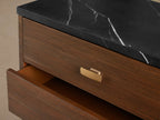 Giselle Vintage Living Six-Drawer Dresser Wood Entrance Storage Cabinet
