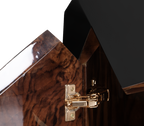 Luxury Black Faceted Sideboard Buffet Cabinet with Hidden Storage