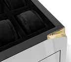 Luxury Lapiaz Watch Box with Polished Stainless Steel & Premium Watch Storage Design