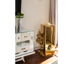 Luxury Dalí-Inspired Watch Winder Box with Surreal Sculptural Design & Gold-Plated Art Finish