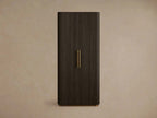 Finnley Wood Tall Cabinet Living Room Storage Cabinet with Doors Minimalist Modern Style