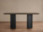 Saint Germain Wood Dining Table with Rectangle Solid Oak Top & Wood Dauphine Base
