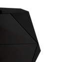 Luxury Black Faceted Sideboard Buffet Cabinet with Hidden Storage