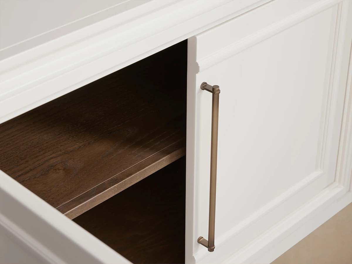 Rowan Modular Media Console Wood TV Stand Unit Modern Sideboard Living Entryways Storage Cabinet