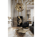 Luxury Collectible Vault Safe with Gold-Plated Finish & Secret Dial Lock System