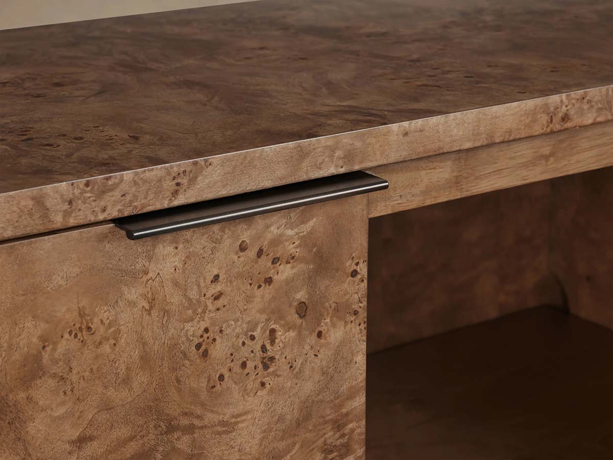 Corey Mappa Burl Wood Buffet Sideboard Country Living MediaTV Cabinet Entryways Storage Cabinet