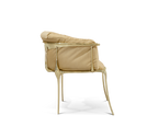 Luxury Surrealist Armchair with Gold-Plated Brass Frame, Velvet Seat & Sculptural Design