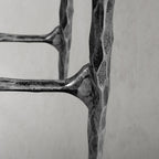 Thaddeus Metal Rectangle Marble Desk Hand-Forged Office Desk Computer Desk