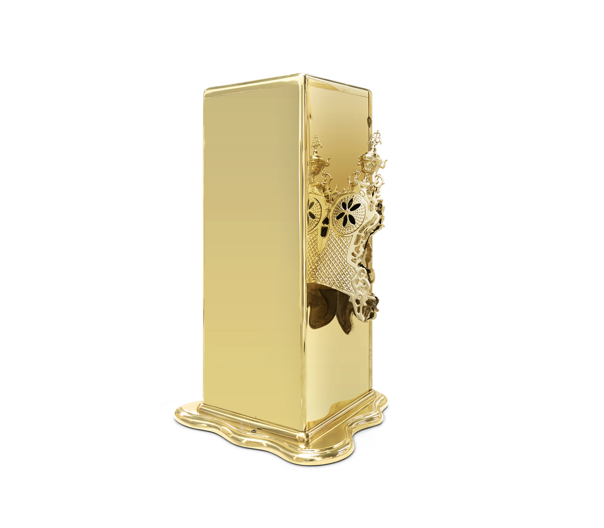 Luxury Dalí-Inspired Watch Winder Box with Surreal Sculptural Design & Gold-Plated Art Finish