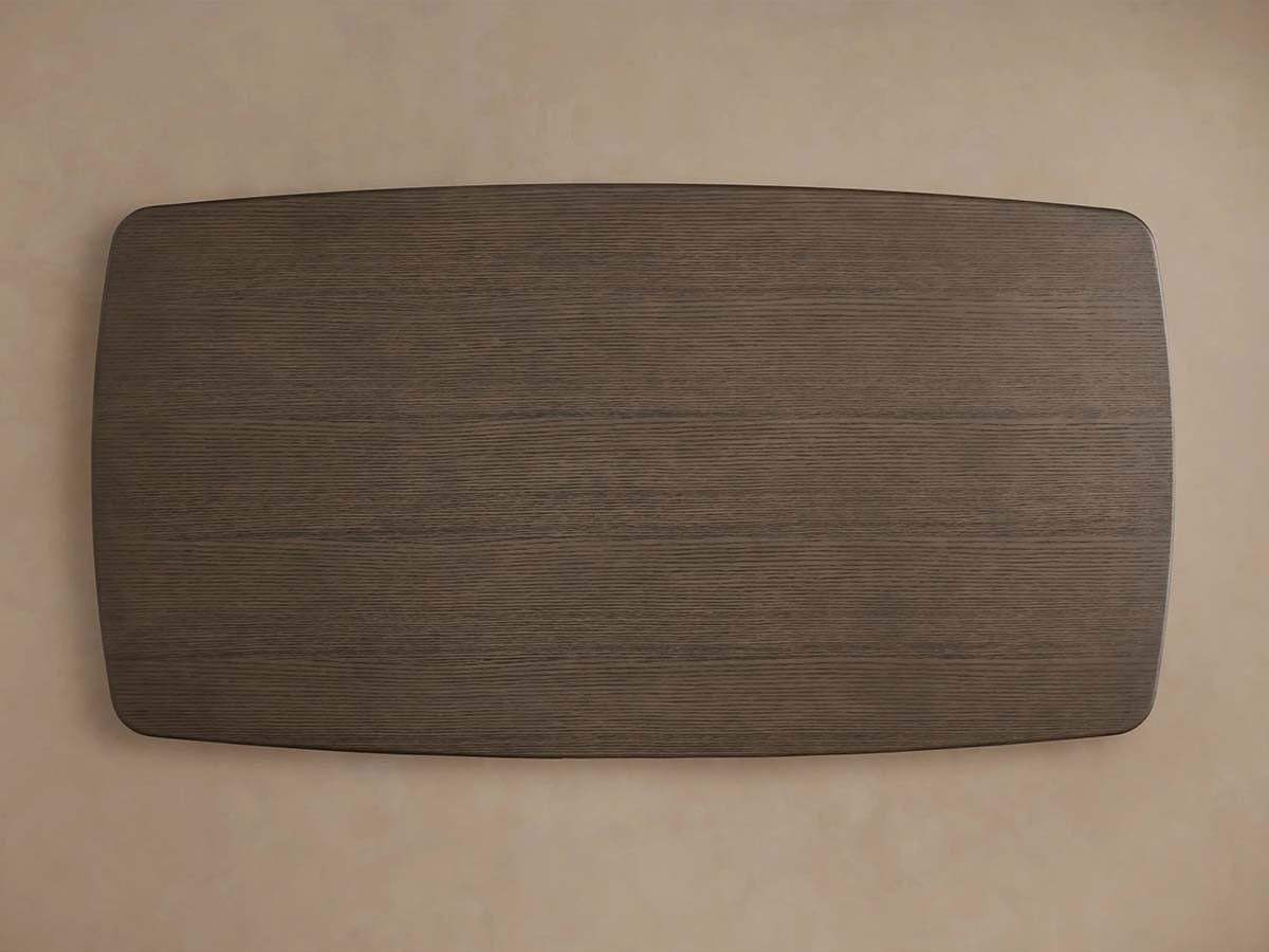 Saint Germain Wood Rectangle Dining Table with Solid Oak Top Rennes Base