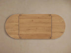 Sulina Wood Oak Extension Dining Table Drop-Leaf Design