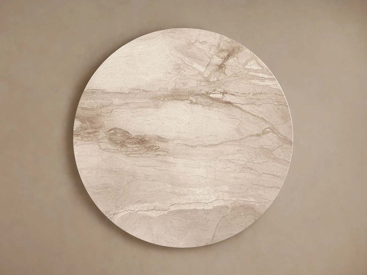 Modena Round Dining Table with Italian Marble Top