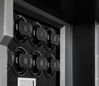 Luxury Collectible Vault Safe with Gold-Plated Finish & Secret Dial Lock System