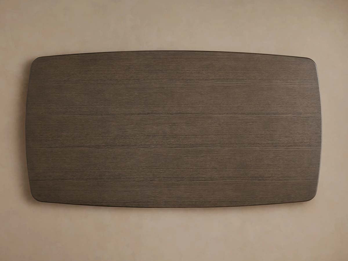 Saint Germain Wood Dining Table with Rectangle Solid Oak Top & Wood Dauphine Base