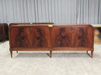Frances Mahogany Wood Buffet Sideboard Media TV Cabinet Vintage Entrance Storage Cabinet
