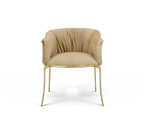 Luxury Surrealist Armchair with Gold-Plated Brass Frame, Velvet Seat & Sculptural Design