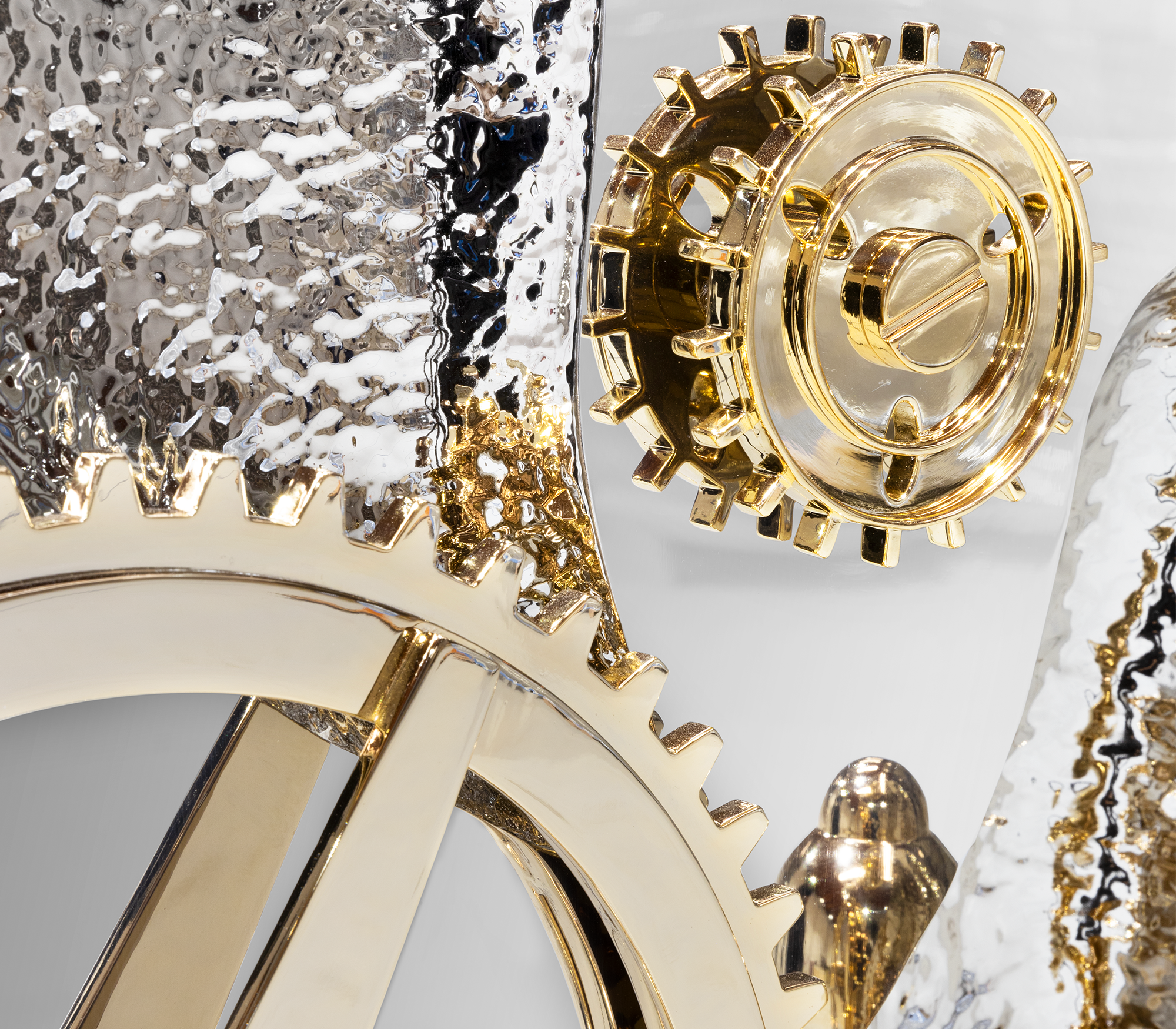 Luxury Collectible Vault Safe with Gold-Plated Finish & Secret Dial Lock System