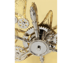 Luxury Portable Jewelry Safe with Secret Dial Lock & Gold-Plated Brass Gear Design