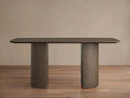Saint Germain Wood Dining Table with Rectangle Solid Oak Top & Wood Dauphine Base