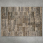 Natasha Hand-Knotted Wool Rug Minimalist Art Style Carpet