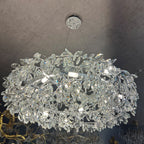 24-40 Inch Round Crystal Chandelier Lighting Modern Chandelier for Living Room