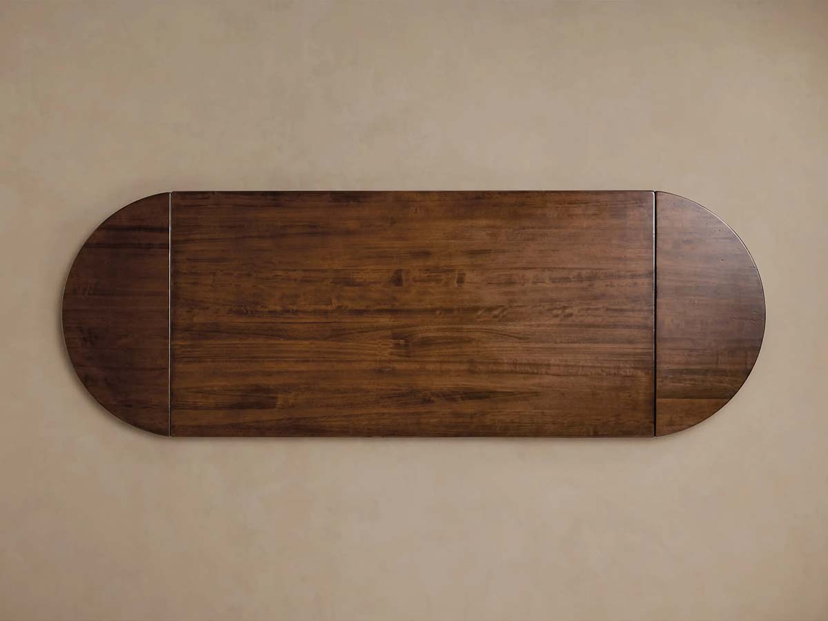 Tuscany Oval Extension Dining Table with Solid Poplar Wood