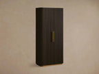 Finnley Wood Tall Cabinet Living Room Storage Cabinet with Doors Minimalist Modern Style