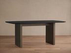 Saint Germain Rectangle Wood Dining Table with Solid Oak Top Wood Clement Base