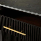 Finnley Wood Eight-Drawer Dresser with Marble or Bluestone Top Rural Chest Of 8-Drawers Cabinet