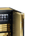 Luxury High-Security Vault Safe with Watch Winders & Gold-Plated Armor Design