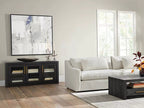 Bodhi Media Console with Solid White Oak Modern Rustic Wood TV Stand Side Cabinet Rustic Television Storage Unit Sideboard