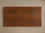 Cinzia Rectangle Burl Coffee Table Plinth-style Base  Wood Sofa Center Tea Table