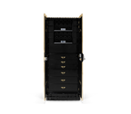 Luxury Watch Winder Safe with Gold-Plated Brass Design & Custom Jewelry Storage System