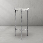 Thaddeus Metal Round Horn Marble Coffee Table & Side Table Hand-Forged Living Sofa Center Tea Table End Tables