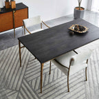 Thaddeus Metal Medieval Style Dining Table Hand-Forged Modern Kitchen Table