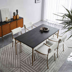 Thaddeus Metal Medieval Style Dining Table Hand-Forged Modern Kitchen Table