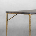 Thaddeus Metal Medieval Style Dining Table Hand-Forged Modern Kitchen Table
