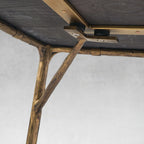 Thaddeus Metal Medieval Style Dining Table Hand-Forged Modern Kitchen Table