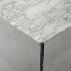 Thaddeus Metal Rectangle Horn Marble Coffee Table Hand-Forged Living Sofa Center Tea Tablefee Table