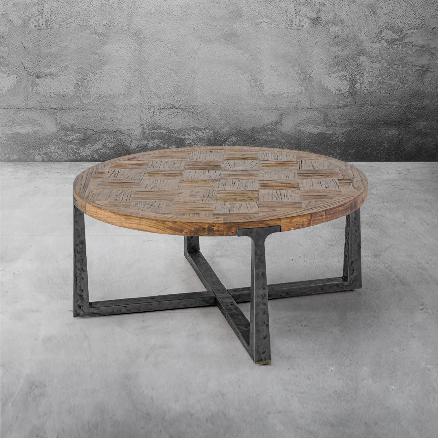 Tadeusz Round Coffee Table Wood Living Sofa Center Tea Table