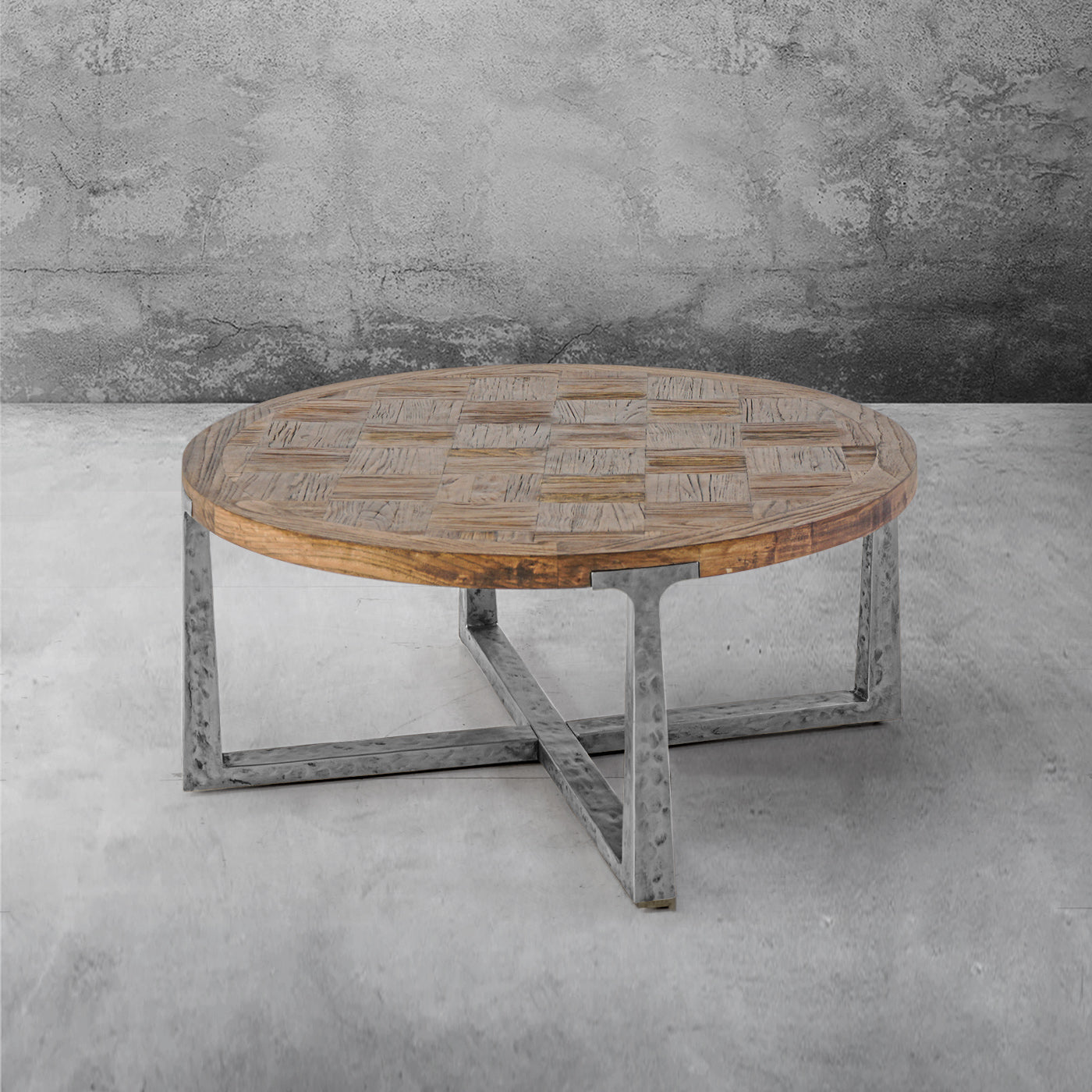 Tadeusz Round Coffee Table Wood Living Sofa Center Tea Table